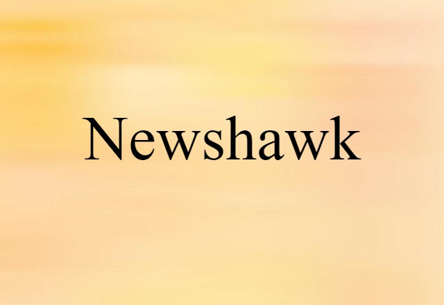 Newshawk (noun) Definition, Meaning & Examples