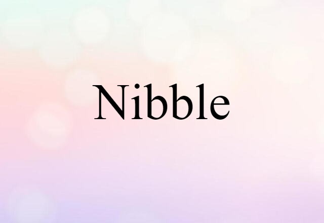 Nibble (noun) Definition, Meaning & Examples