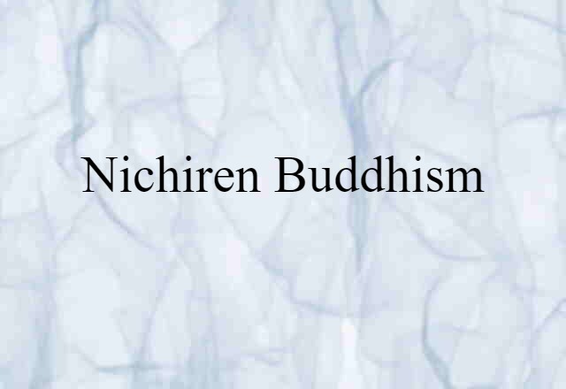 Nichiren Buddhism