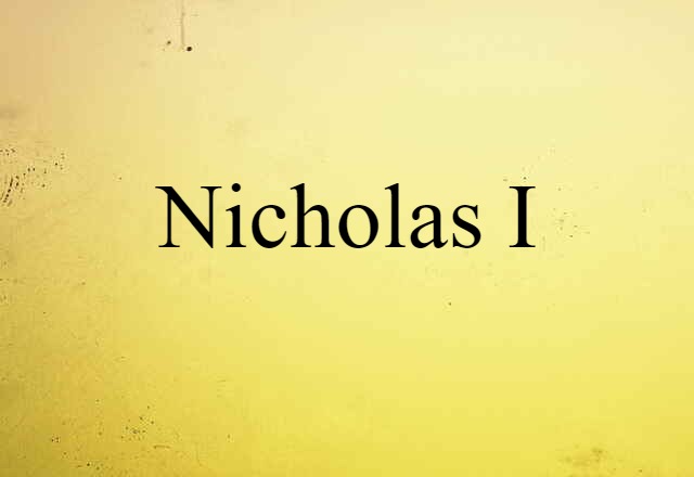 Nicholas I