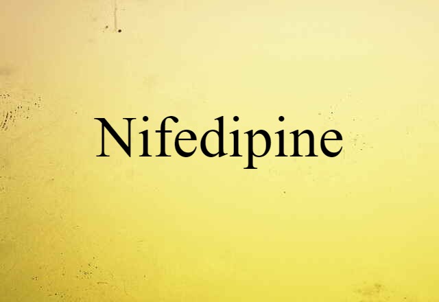 nifedipine