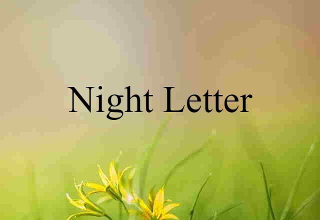 night letter