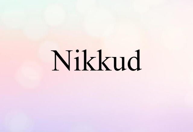 nikkud