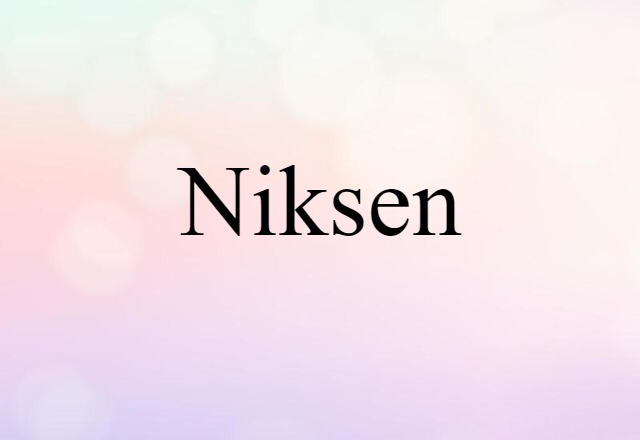 niksen