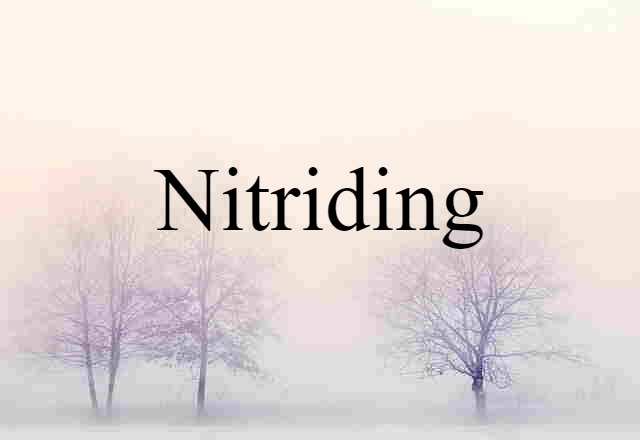 nitriding