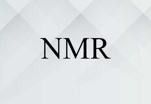 NMR