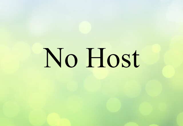 no host