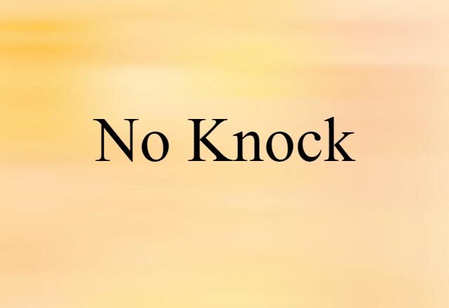 no-knock