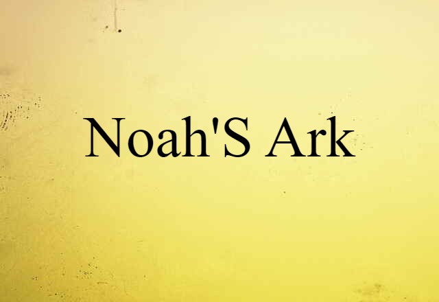 Noah's Ark (noun) Definition, Meaning & Examples