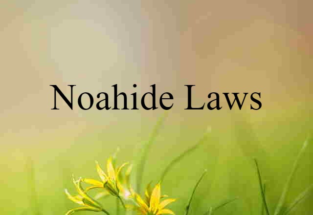 Noahide Laws