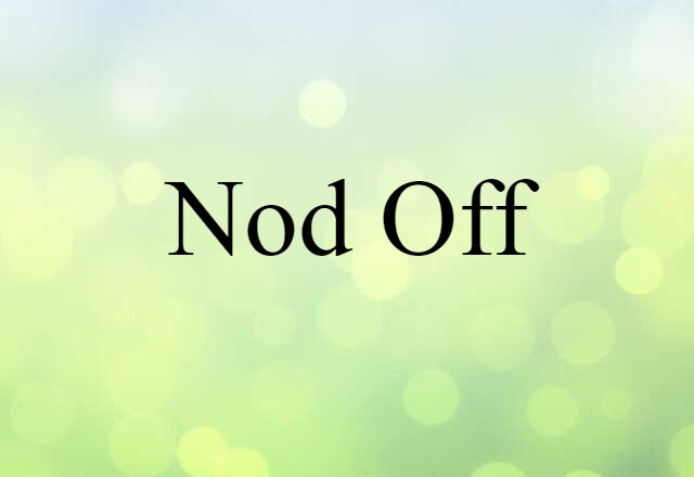 nod off