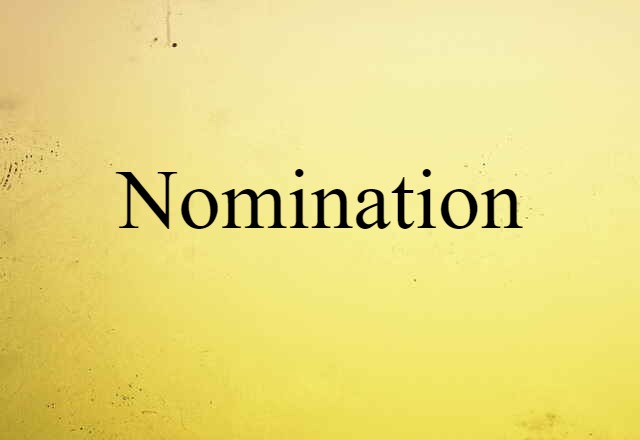 nomination