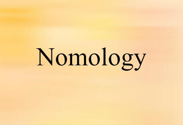 nomology