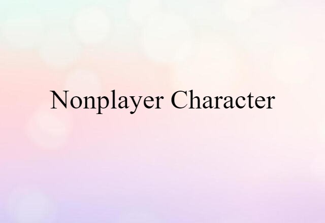 nonplayer character