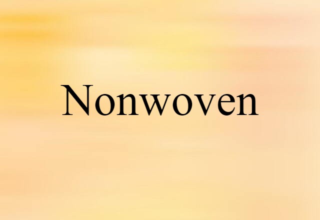 nonwoven