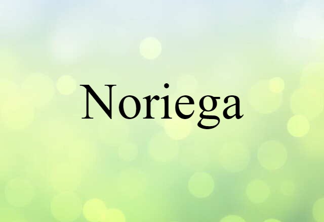 Noriega