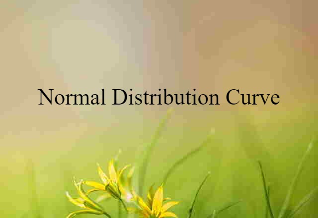 normal distribution curve