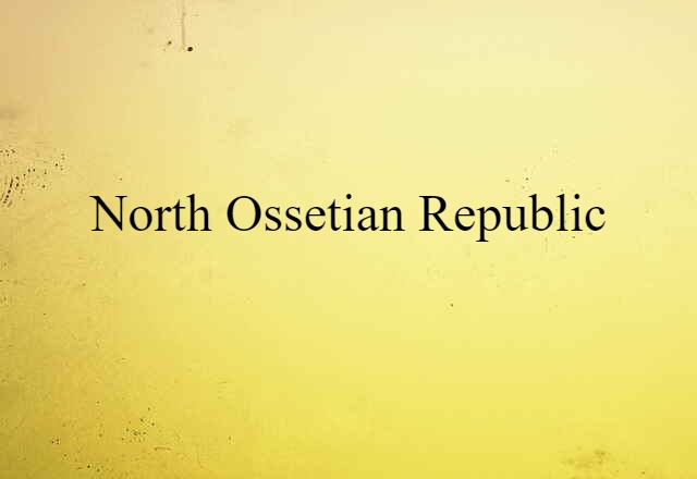 North Ossetian Republic