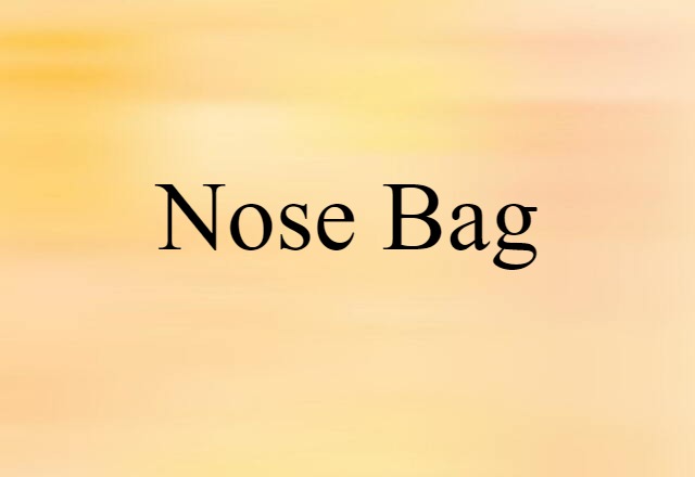 nose bag