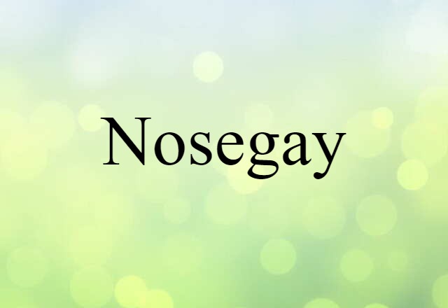 Nosegay (noun) Definition, Meaning & Examples