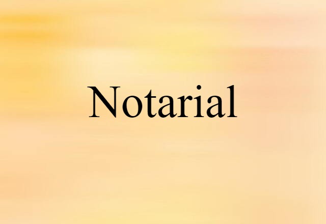 notarial