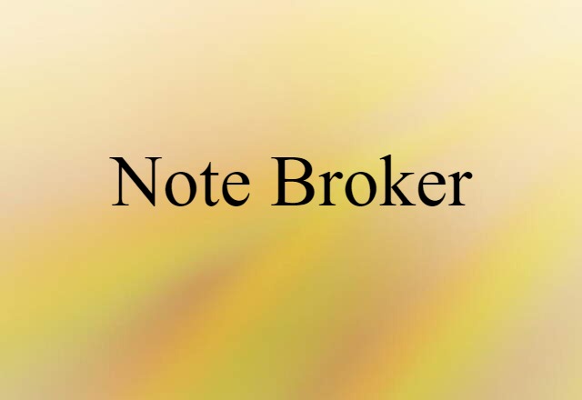 note broker