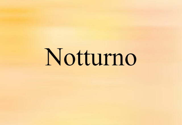 notturno