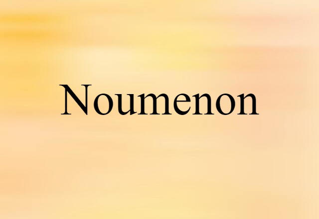 noumenon