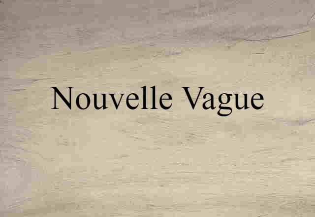 nouvelle vague