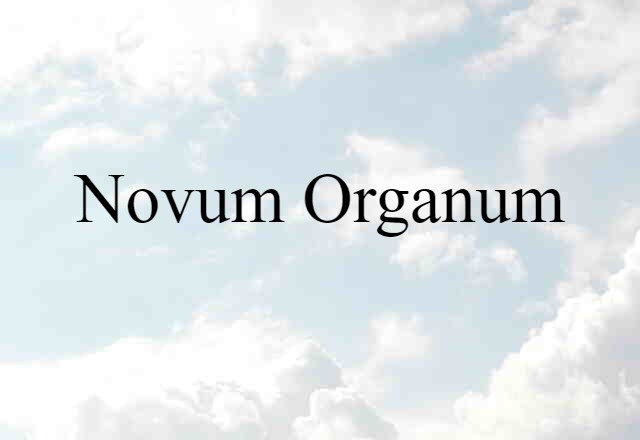 Novum Organum