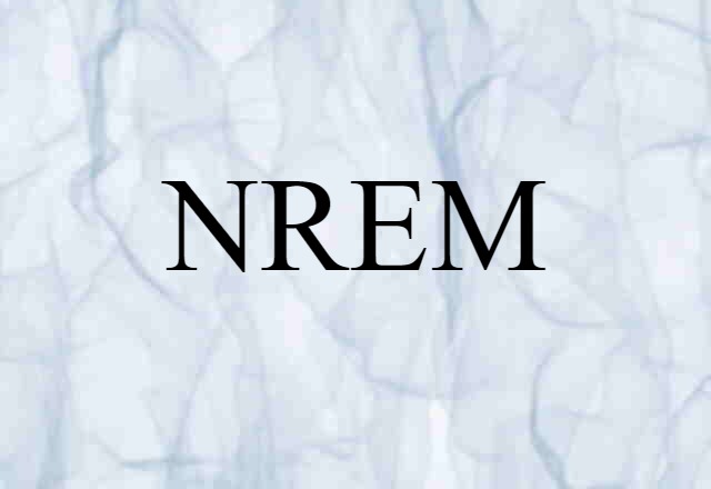 NREM (noun) Definition, Meaning & Examples