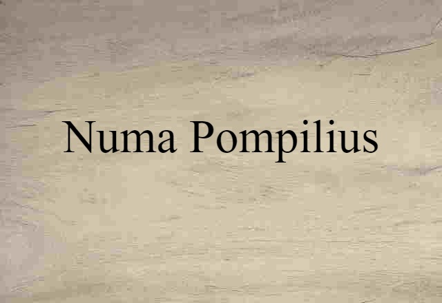 Numa Pompilius