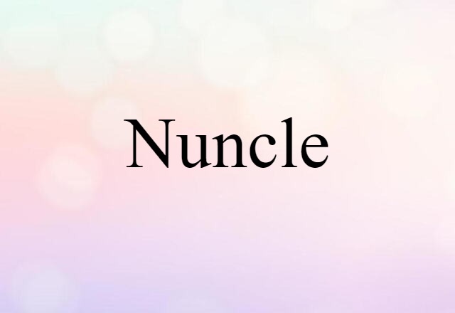 Nuncle (noun) Definition, Meaning & Examples