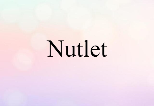 Nutlet (noun) Definition, Meaning & Examples