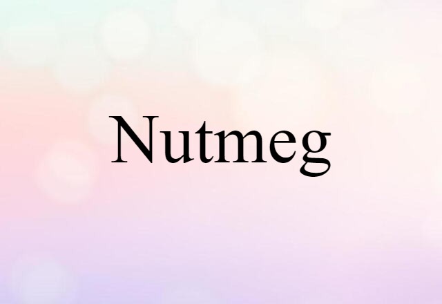 Nutmeg (noun) Definition, Meaning & Examples