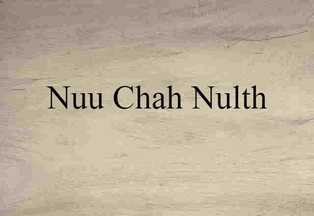 Nuu-chah-nulth