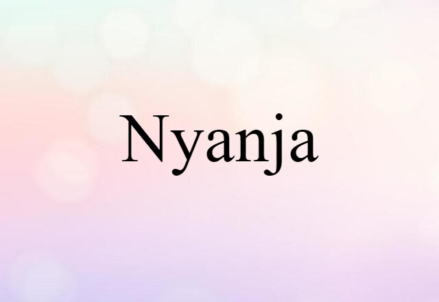 Nyanja (noun) Definition, Meaning & Examples