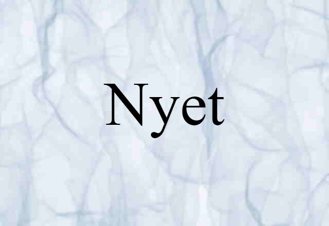 nyet