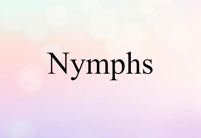 Nymphs (noun) Definition, Meaning & Examples