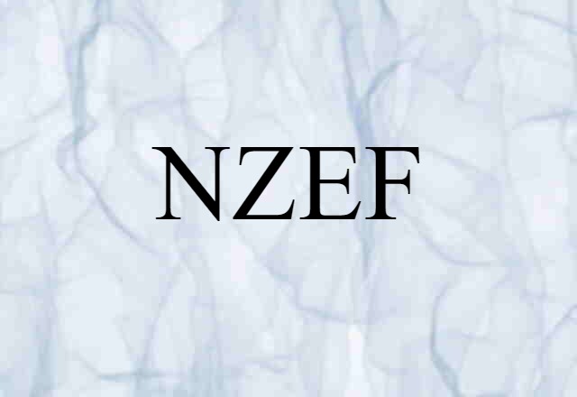 NZEF (noun) Definition, Meaning & Examples