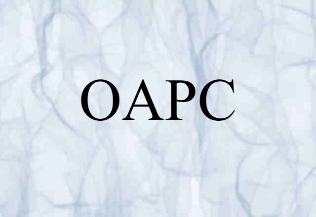 OAPC (noun) Definition, Meaning & Examples