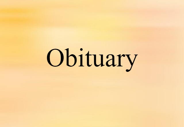 obituary