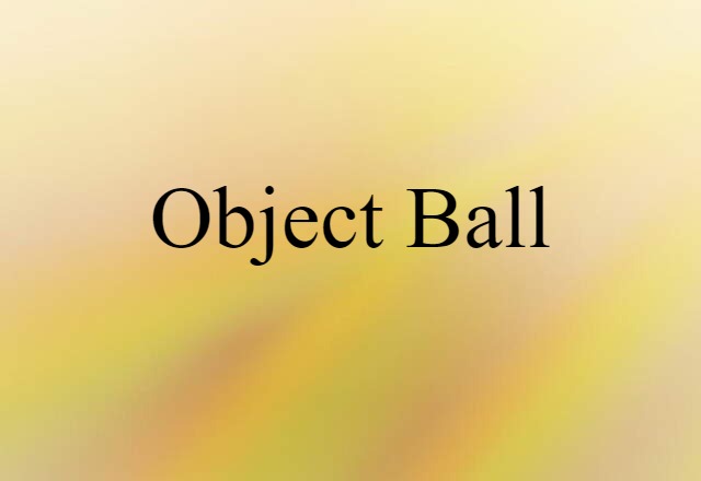 object ball