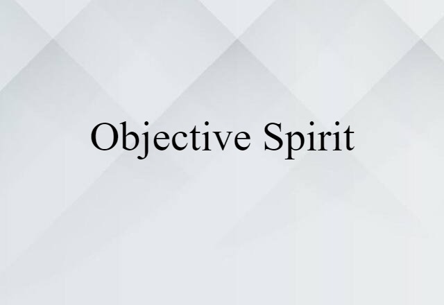 objective spirit