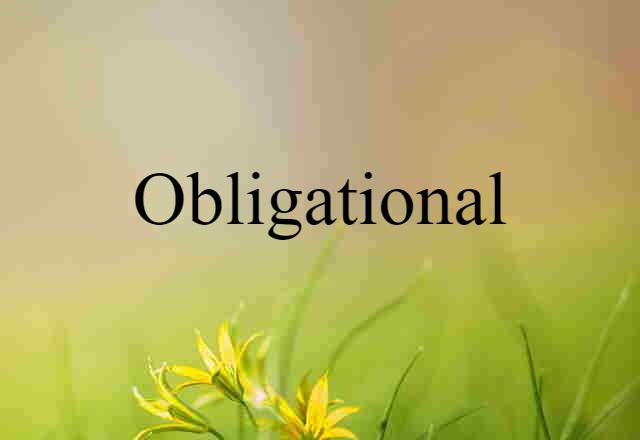 obligational