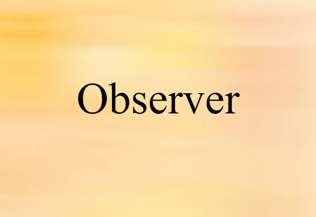 observer