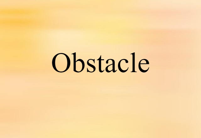 obstacle