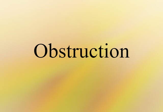 obstruction