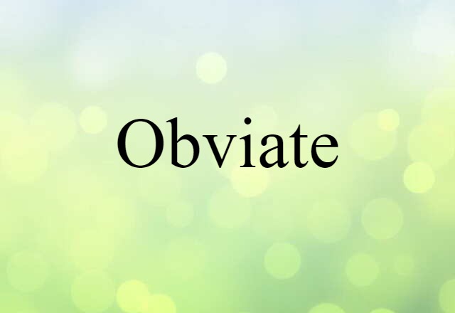 obviate