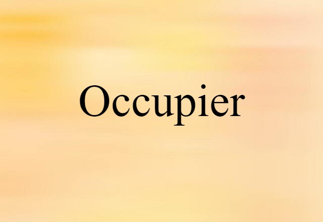 occupier